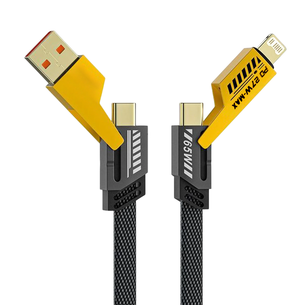 Auxiny 4-in-1 65W Fast Charging Data Cable