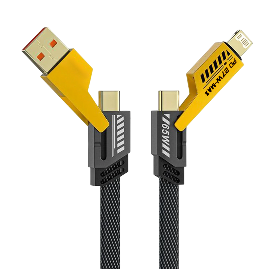 Auxiny 4-in-1 65W Fast Charging Data Cable