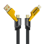 Auxiny 4-in-1 65W Fast Charging Data Cable