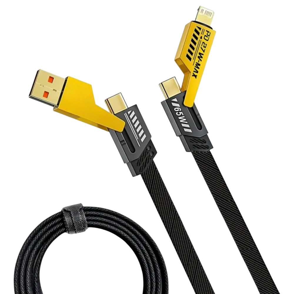 Auxiny 4-in-1 65W Fast Charging Data Cable