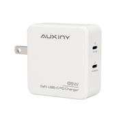 Auxiny 65W GaN Dual USB-C PD Fast Wall Charger