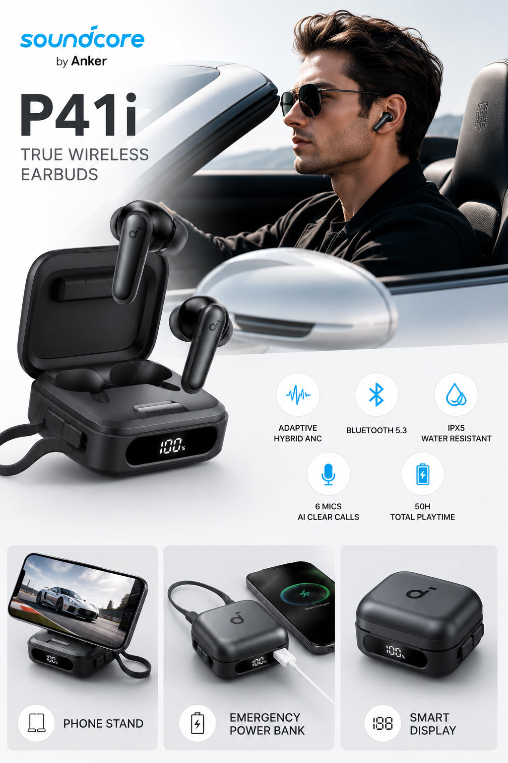 Anker Soundcore P41i Wireless Earbuds