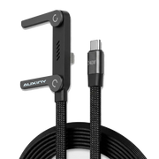 AUXINY 240W C to C Fast Charging Cable with 360° Aluminum Stand