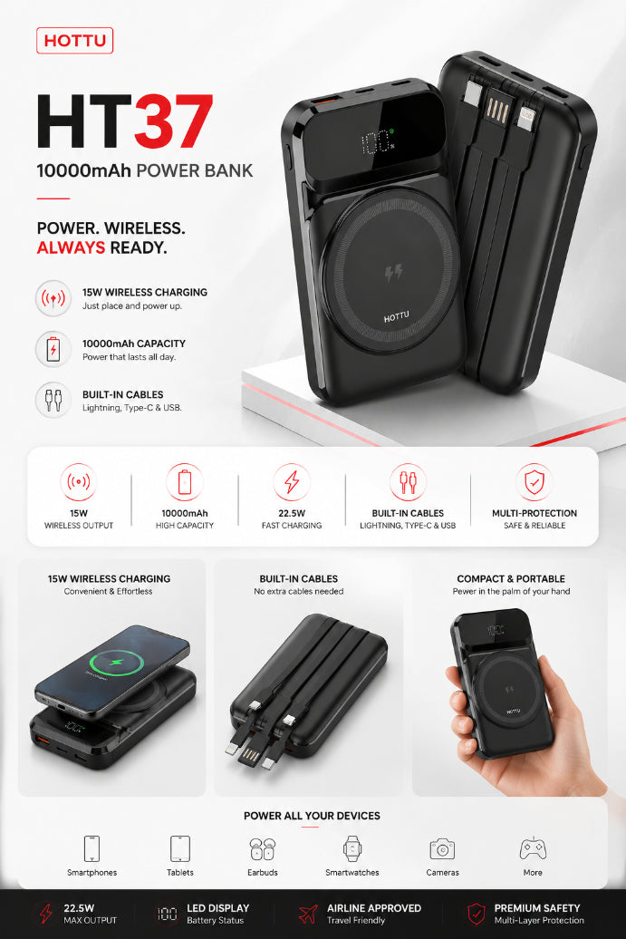 HOTTU HT37 10000 mAh PB