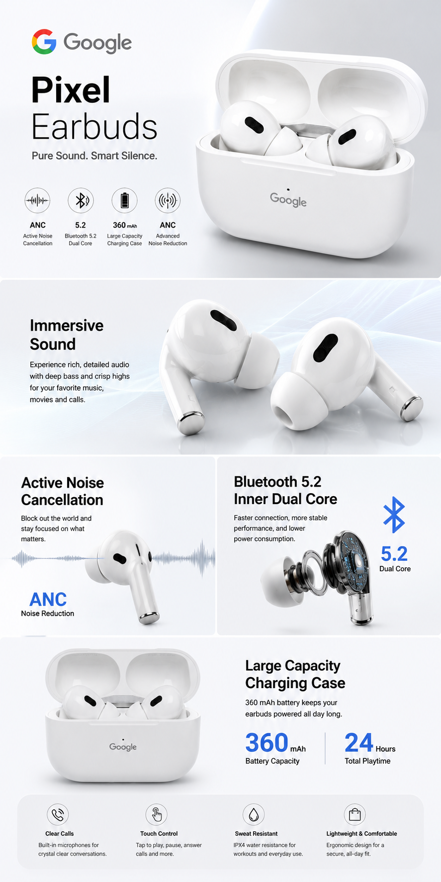 Google Pixel ANC Earbuds