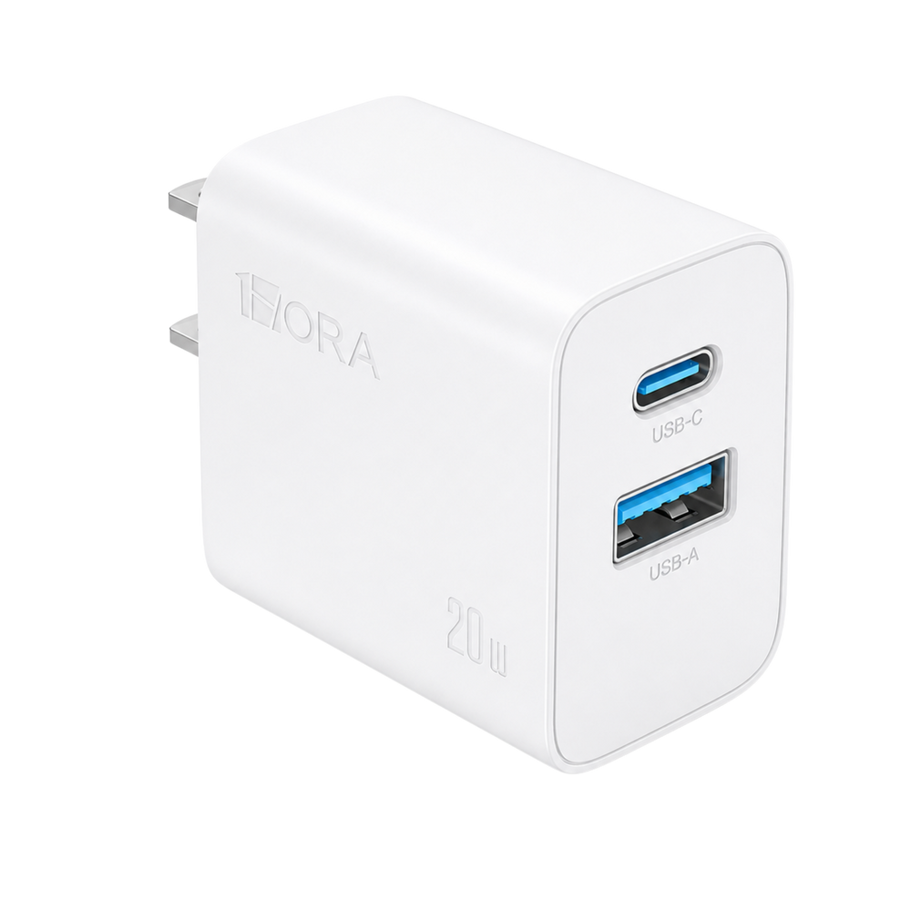 1Hora 20W 2-Port Fast Charger