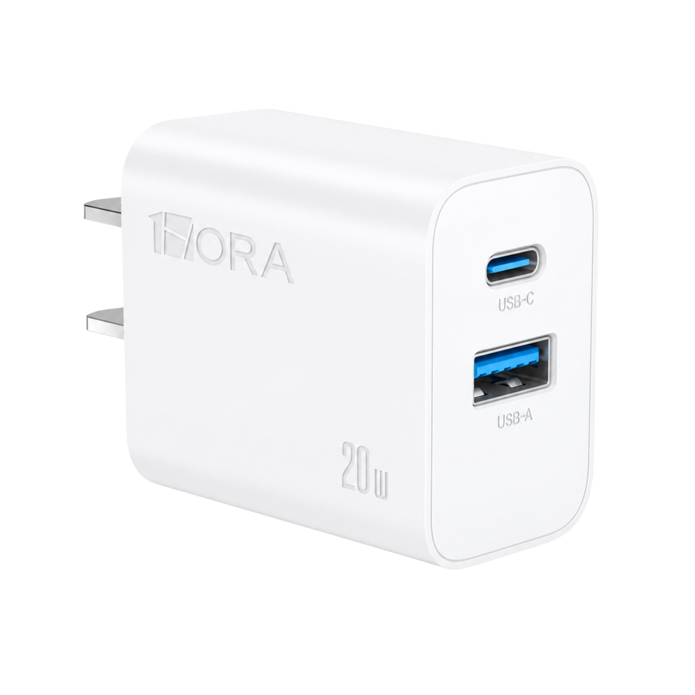 1Hora 20W 2-Port Fast Charger
