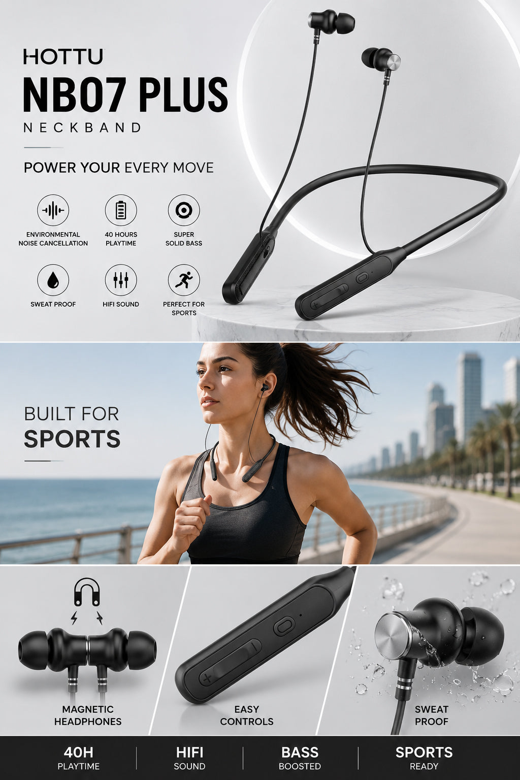 HOTTU NB07 Plus Neckband