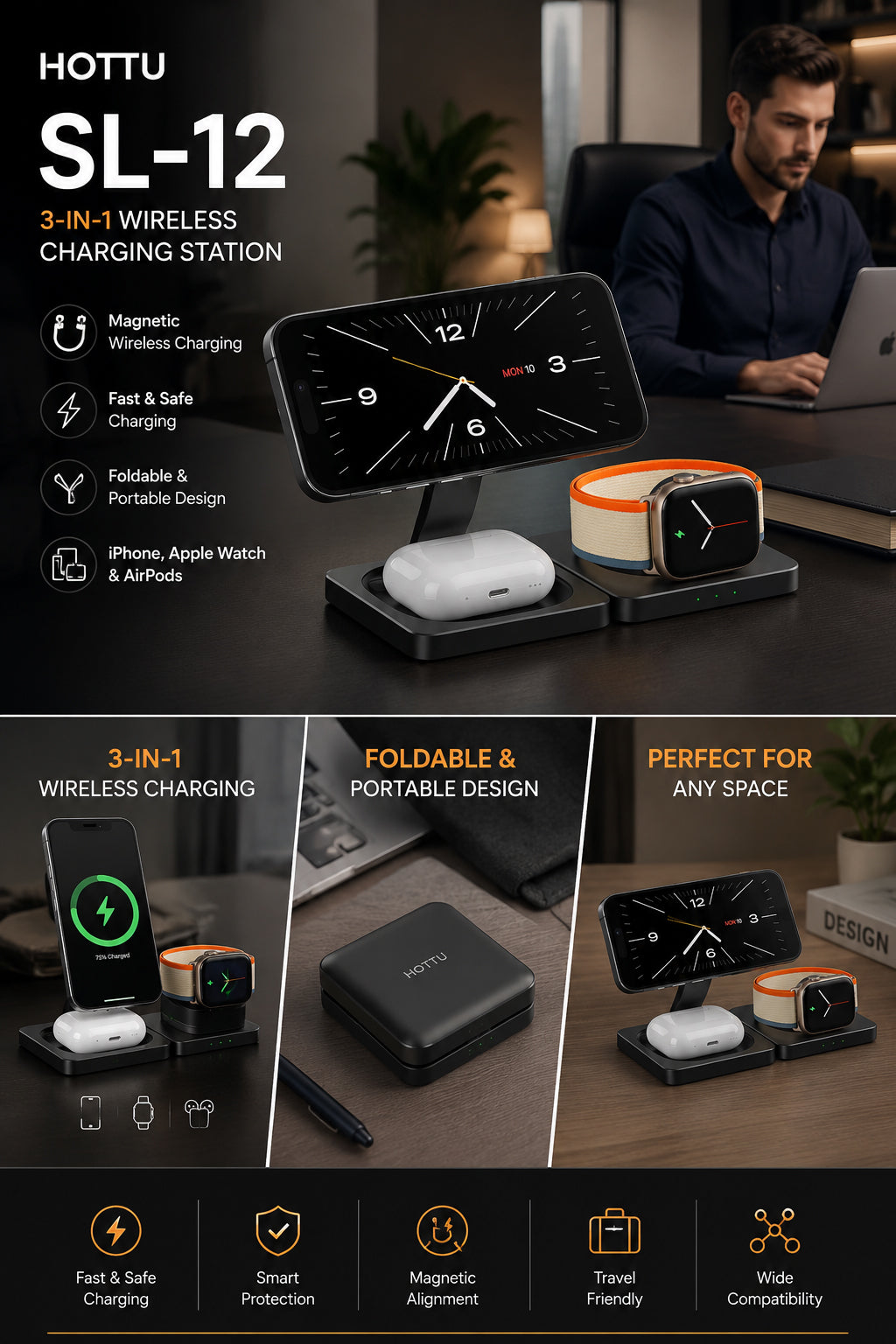 HOTTU SL-12 3 IN 1 CHARGER