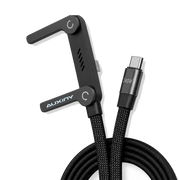 AUXINY 240W C to C Fast Charging Cable with 360° Aluminum Stand