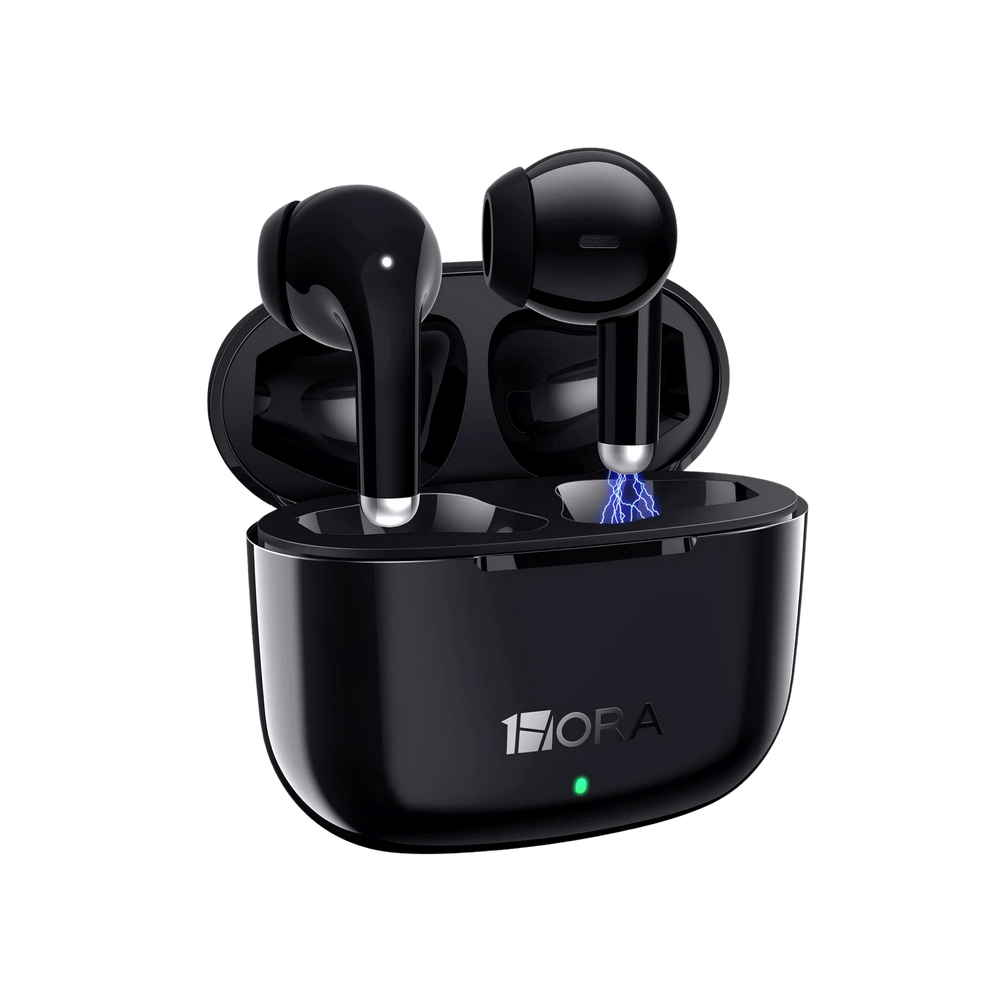 1Hora Black Wireless Earbuds